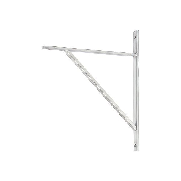 From The Anvil - Satin Chrome Chalfont Shelf Bracket (314mm x 250mm) - Satin Chrome  - 51160