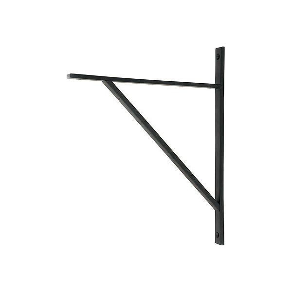 From The Anvil - Matt Black Chalfont Shelf Bracket (314mm x 250mm) - Matt Black  - 51164