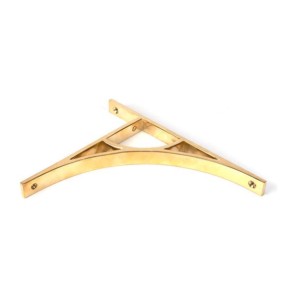 From The Anvil - Aged Brass Tyne Shelf Bracket (260mm x 200mm) - Aged Brass  - 51166