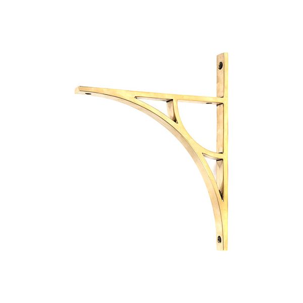 From The Anvil - Aged Brass Tyne Shelf Bracket (260mm x 200mm) - Aged Brass  - 51166