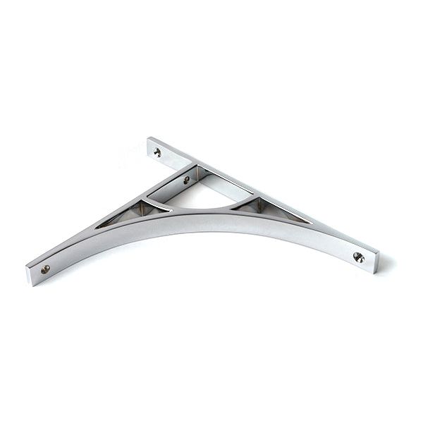 From The Anvil - Satin Chrome Tyne Shelf Bracket (260mm x 200mm) - Satin Chrome  - 51170