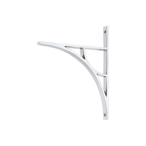 From The Anvil - Polished Chrome Tyne Shelf Bracket (260mm x 200mm) - Polished Chrome  - 51169