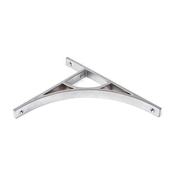 From The Anvil - Satin Chrome Tyne Shelf Bracket (260mm x 200mm) - Satin Chrome  - 51170