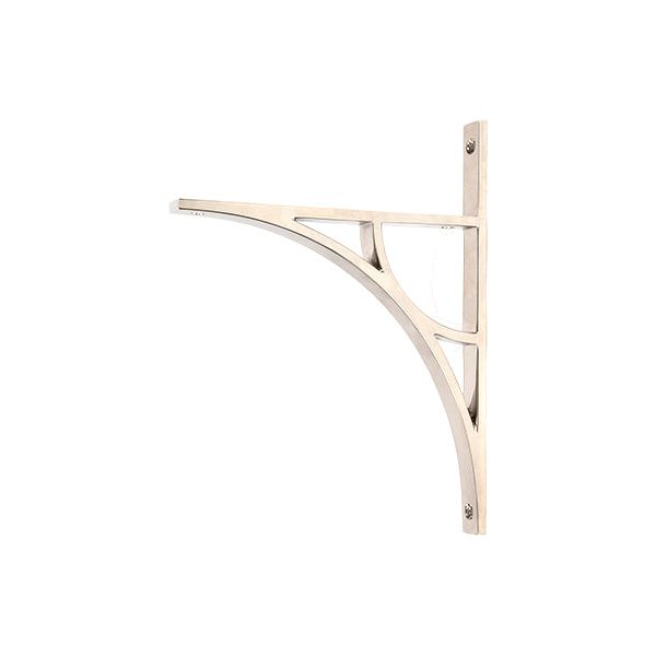 From The Anvil - Polished Nickel Tyne Shelf Bracket (260mm x 200mm) - Polished Nickel  - 51171