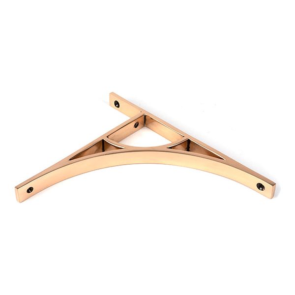 From The Anvil - Polished Bronze Tyne Shelf Bracket (260mm x 200mm) - Polished Bronze  - 51173