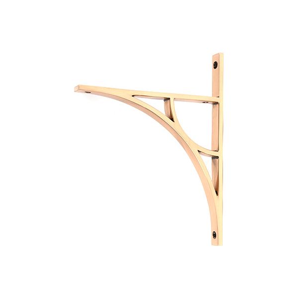 From The Anvil - Polished Bronze Tyne Shelf Bracket (260mm x 200mm) - Polished Bronze  - 51173