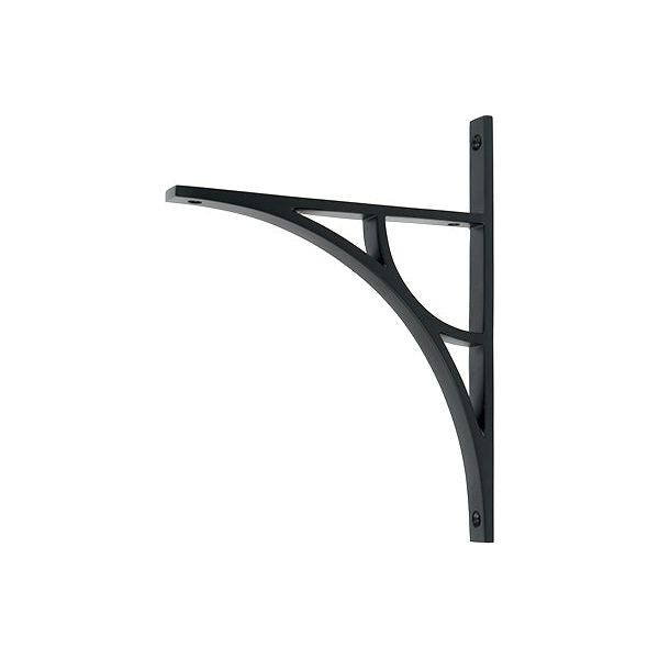 From The Anvil - Matt Black Tyne Shelf Bracket (260mm x 200mm) - Matt Black  - 51174