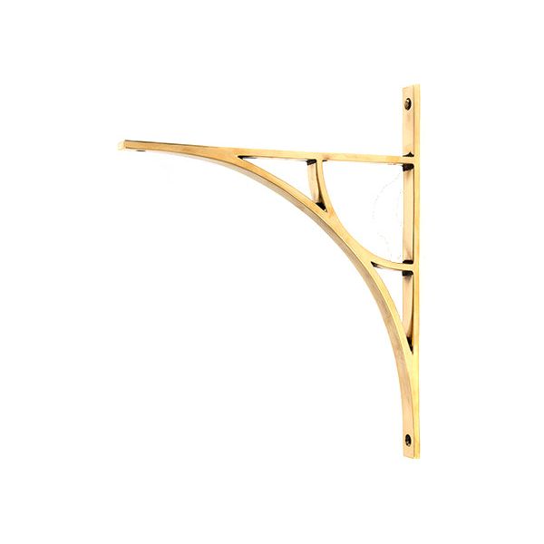 From The Anvil - Aged Brass Tyne Shelf Bracket (314mm x 250mm) - Aged Brass  - 51176