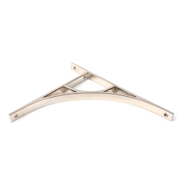 From The Anvil - Polished Nickel Tyne Shelf Bracket (314mm x 250mm) - Polished Nickel  - 51181