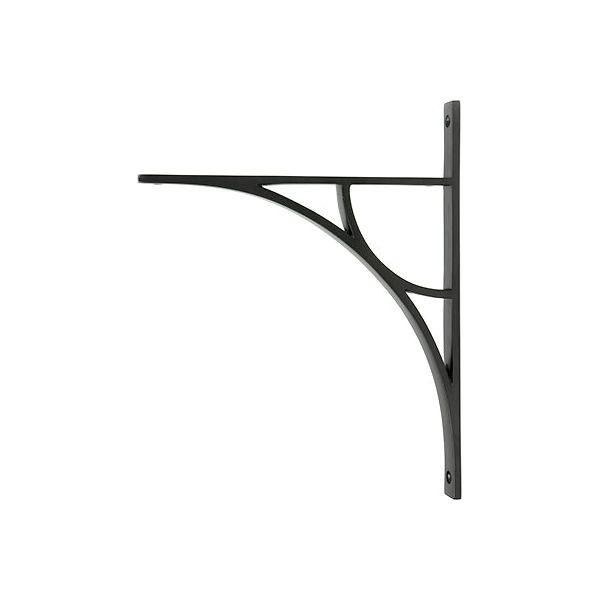 From The Anvil - Aged Bronze Tyne Shelf Bracket (314mm x 250mm) - Aged Bronze  - 51182