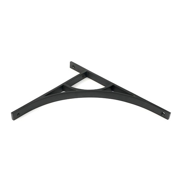 From The Anvil - Matt Black Tyne Shelf Bracket (314mm x 250mm) - Matt Black  - 51184