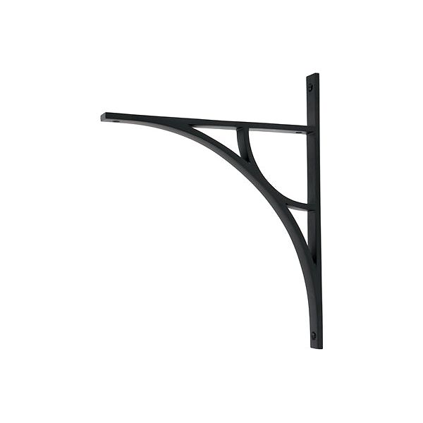 From The Anvil - Matt Black Tyne Shelf Bracket (314mm x 250mm) - Matt Black  - 51184