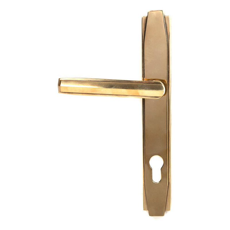 From The Anvil - Polished Nickel Art Deco Slimline Lever Espag. Lock Set - Polished Nickel  - 51187