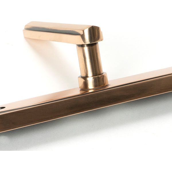 From The Anvil - Polished Bronze Art Deco Slimline Lever Espag. Lock Set - Polished Bronze  - 51190