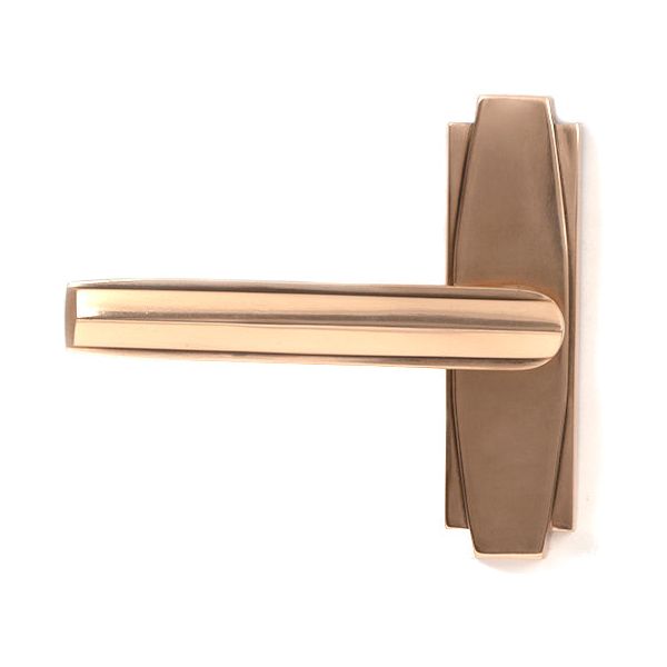 From The Anvil - Polished Brass Art Deco Euro Escutcheon - Polished Brass  - 51197