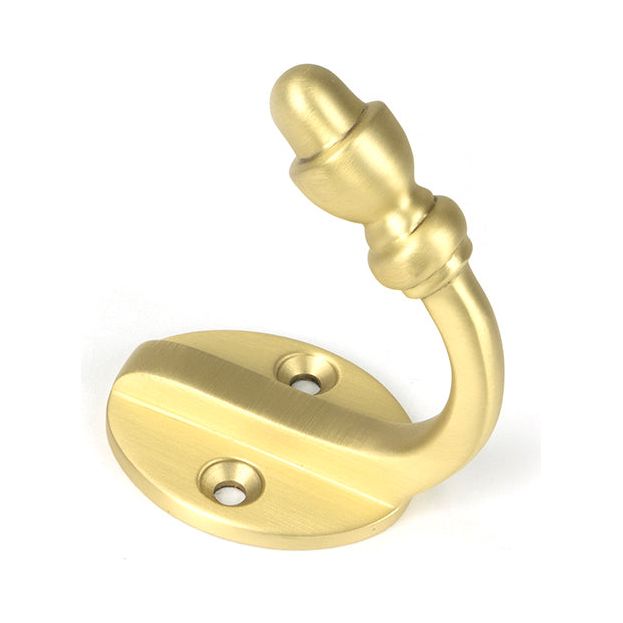 From The Anvil - Satin Brass Coat Hook - Satin Brass  - 51300