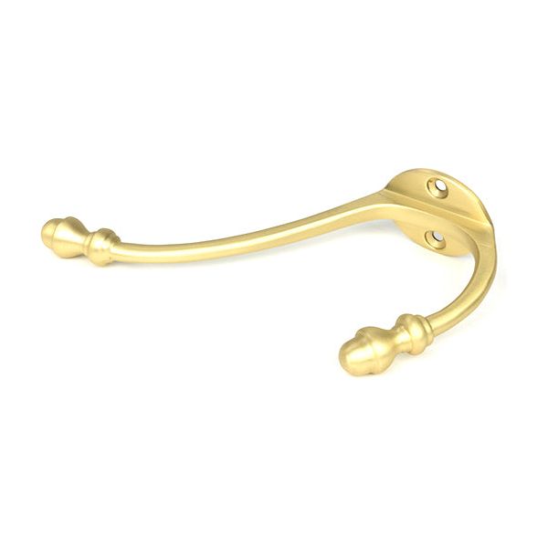 From The Anvil - Satin Brass Hat & Coat Hook - Satin Brass  - 51302