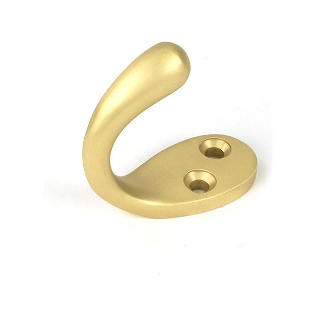 From The Anvil - Satin Brass Celtic Single Robe Hook - Satin Brass  - 51306