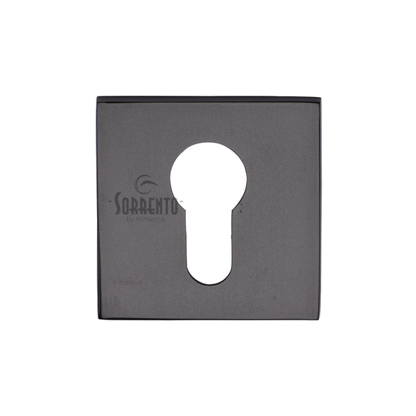 Euro Profile Escutcheon Square Matt Black
 - 5M-4049-Q-153 - Choice Handles