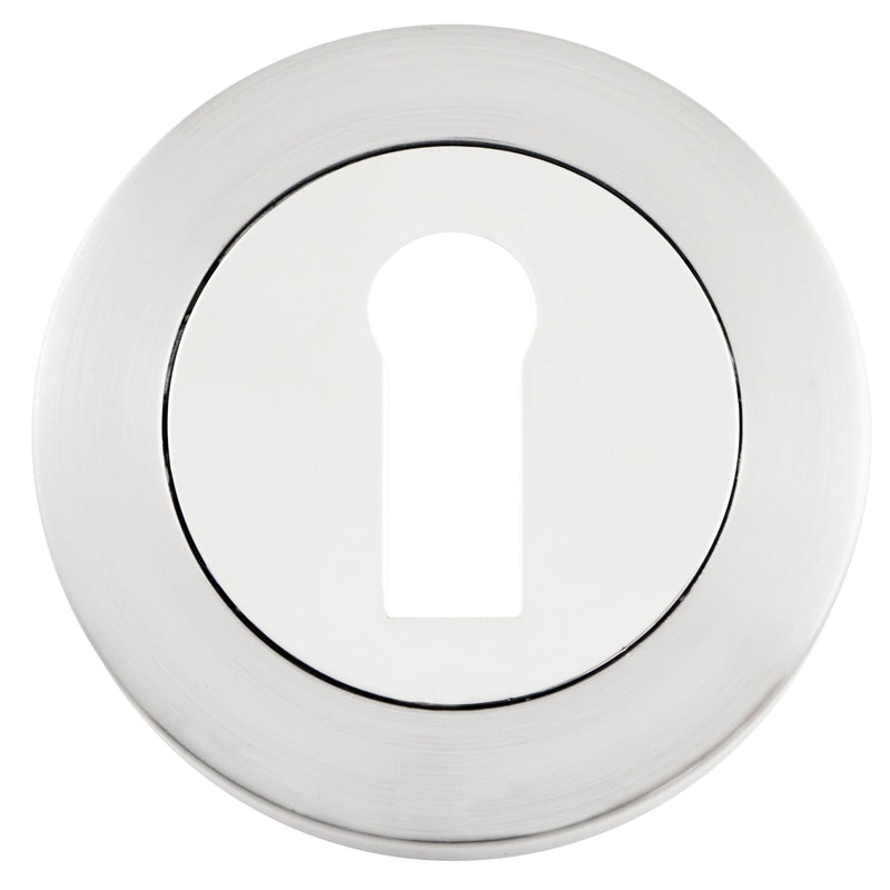 Eclipse - Standard Keyway Escutcheon  -  Satin Chrome -  62361 - Choice Handles