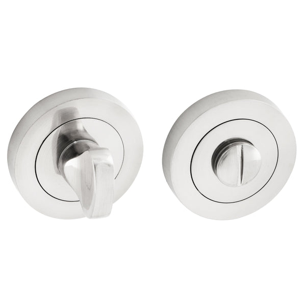 Eclipse - Bathroom Thumbturn & Release -  Satin Chrome -  62491 - Choice Handles