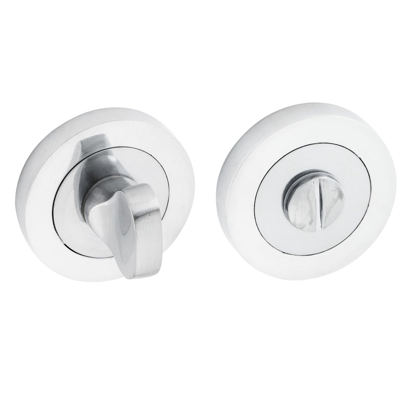 Eclipse - Bathroom Thumbturn & Release -  Polished Chrome -  62499 - Choice Handles