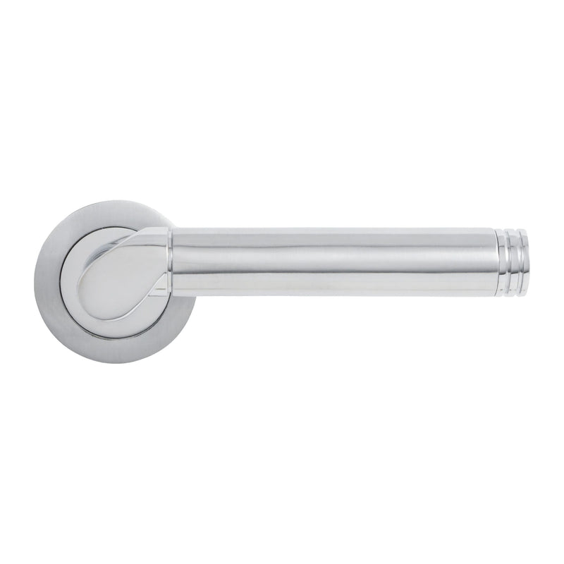 Eclipse - Como Designer lever on rose  -  Satin Chrome/Polished Chrome -  63108 - Choice Handles