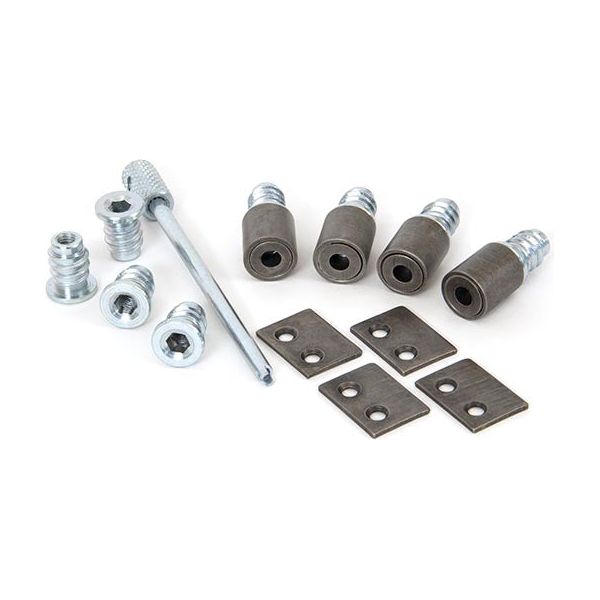 From The Anvil - Antique Pewter Secure Stops (Pack of 4) - Antique Pewter  - 83644