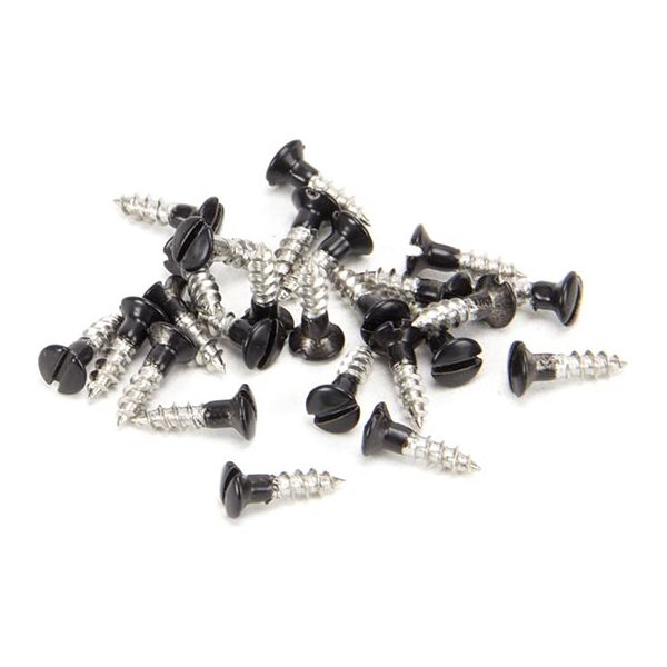 From The Anvil - Black SS 3.0 x 12 Csk R/Head Screws (25) - Black  - 83748