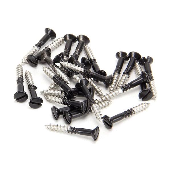 From The Anvil - Black SS 3.5 x 25 Csk R/ Head Screws (25) - Black  - 83750