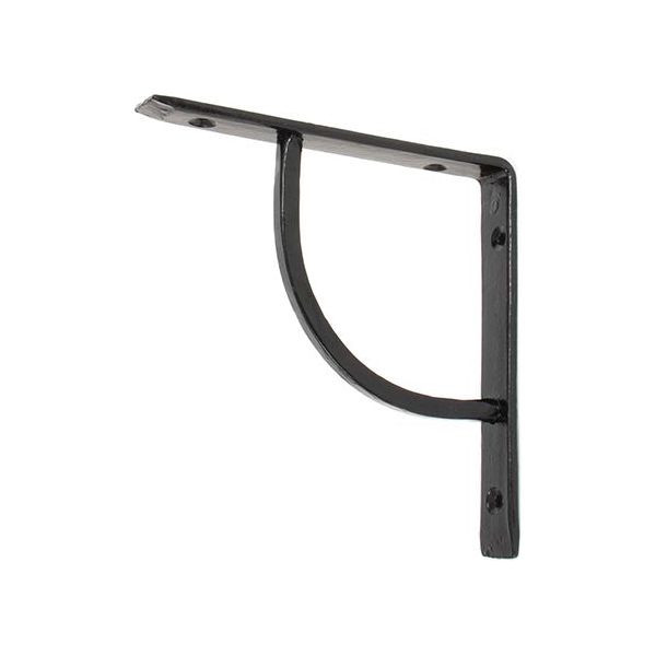 From The Anvil - Black 6'' x 6'' Plain Shelf Bracket - Black  - 83780