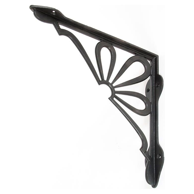 From The Anvil - Beeswax 9" x 9'' Flower Shelf Bracket - Beeswax  - 83789