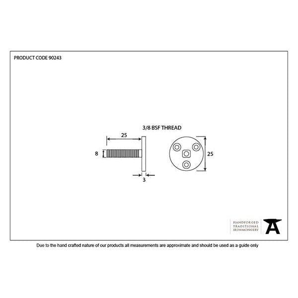 From The Anvil - Threaded Imperial Taylors Spindle -   - 90243