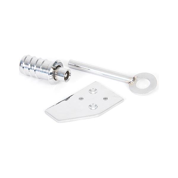 From The Anvil - Polished Chrome Key-Flush Sash Stop - Polished Chrome  - 90272