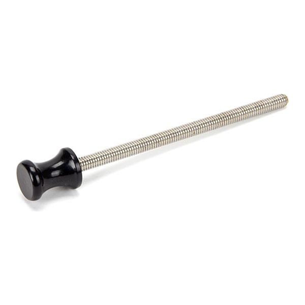 From The Anvil - Black ended SS M6 110mm Threaded Bar - Black  - 90436