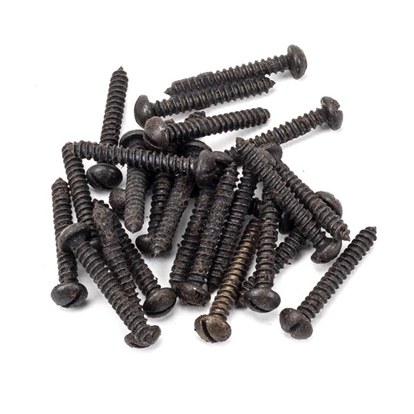 From The Anvil - Beeswax 6x1" Round Head Screws (25) - Beeswax  - 91138