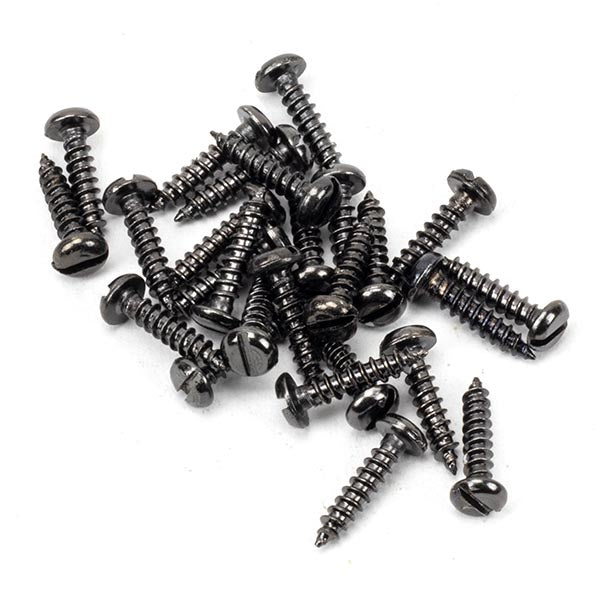 From The Anvil - Dark Satin Stainless Steel 4x½" Round Head Screws (25) - Dark Satin Stainless Steel  - 91222