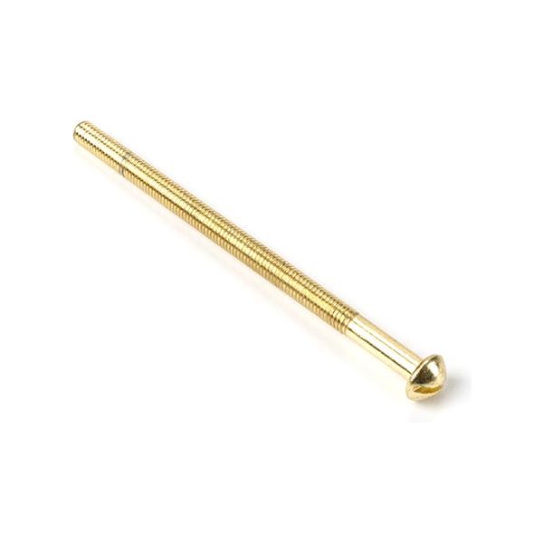 From The Anvil - Polished Brass M5 x 90mm Male Bolt (1) - Polished Brass  - 91270