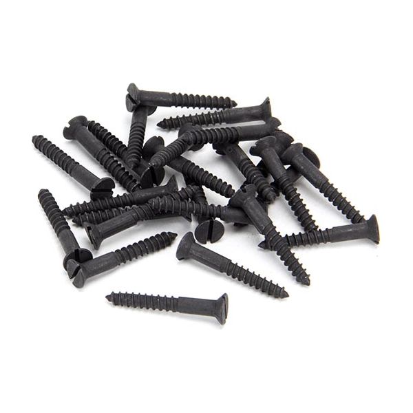 From The Anvil - Black 8x1¼" Countersunk Screws (25) - Black  - 91290