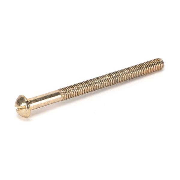 From The Anvil - Polished Brass SS M5 x 64mm Male Bolt (1) - Polished Brass  - 92136