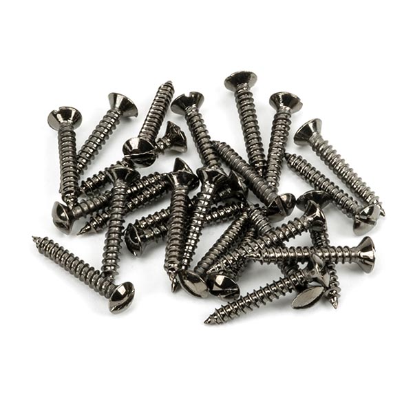 From The Anvil - Dark Satin Stainless Steel 6x1" CSK Raised Head Screws (25) - Dark Satin Stainless Steel  - 92309