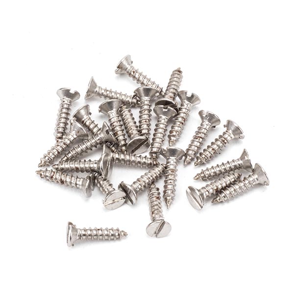 From The Anvil - Satin Stainless Steel 4x½" Countersunk Screws (25) - Satin Stainless Steel  - 92809