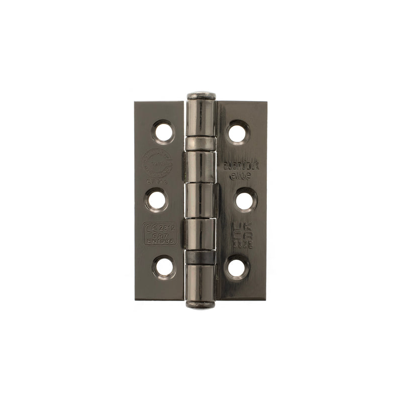 Atlantic CE Fire Rated Grade 7 Ball Bearing Hinges 3" x 2" x 2mm - Black Nickel - A2H322BN