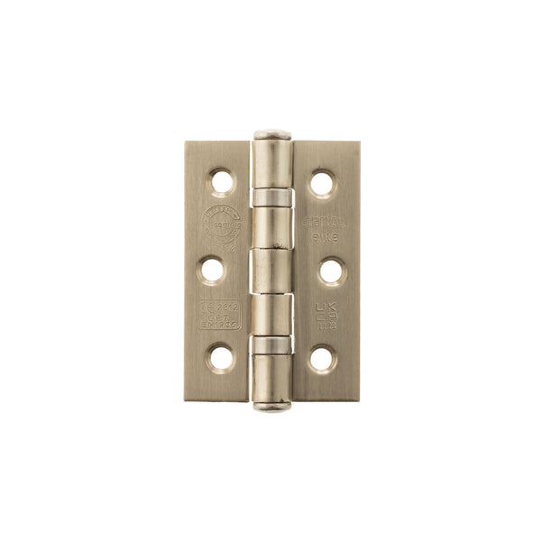 Atlantic CE Fire Rated Grade 7 Ball Bearing Hinges 3" x 2" x 2mm - Satin Nickel - A2H322SN