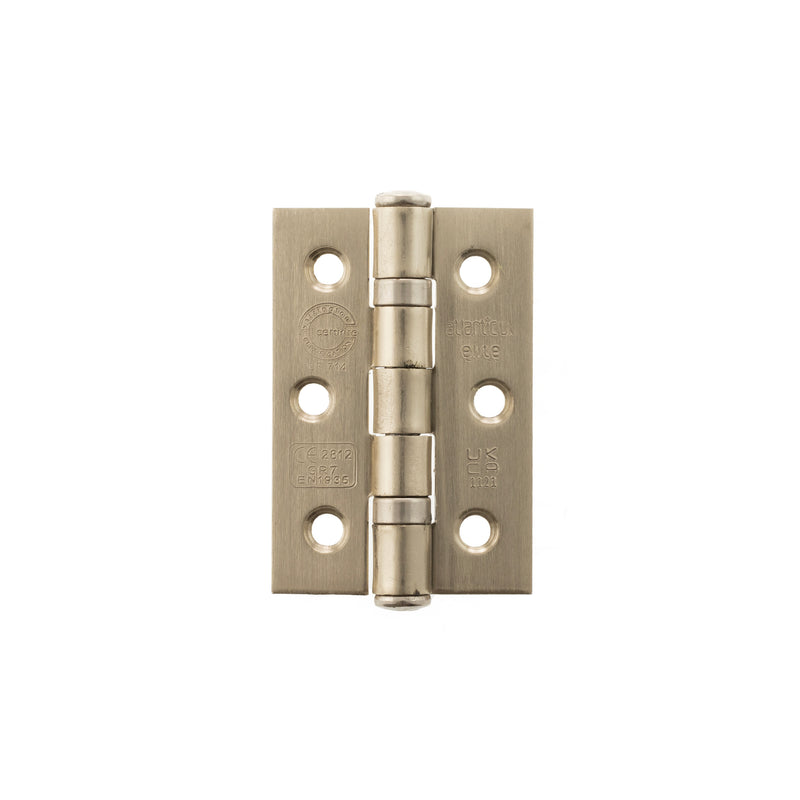 Atlantic CE Fire Rated Grade 7 Ball Bearing Hinges 3" x 2" x 2mm - Satin Nickel - A2H322SN