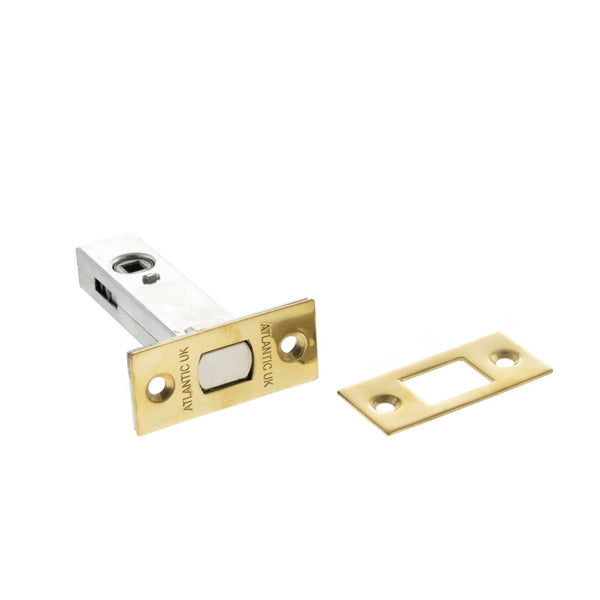 Atlantic Tubular Deadbolt 3" - Raw Brass - ADB3RB