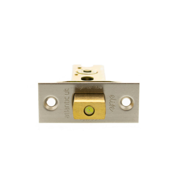 Atlantic Fire-Rated CE Marked Bolt Through Heavy Duty Tubular Deadbolt 3" - Satin Nickel - ADBCE3SN