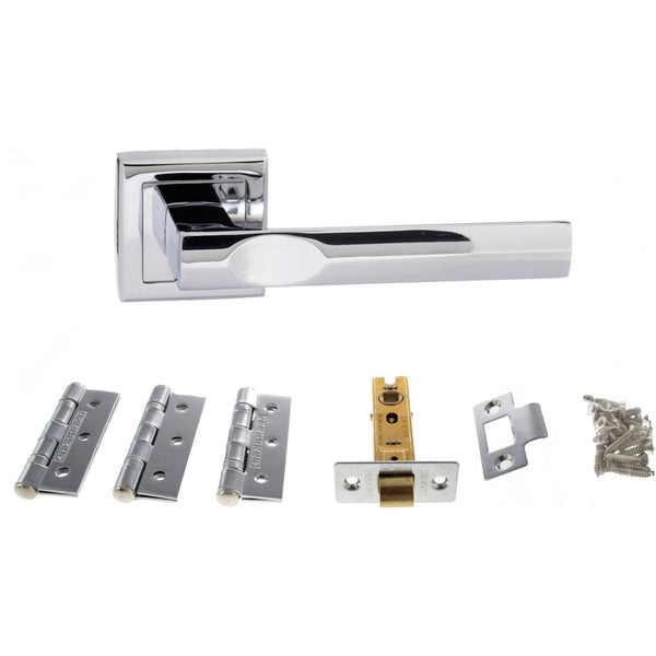 Atlantic Kansas Dorpac (2.5" Latch, 3"x2" Hingesx3) - Polished Chrome - ADPS24SPC25