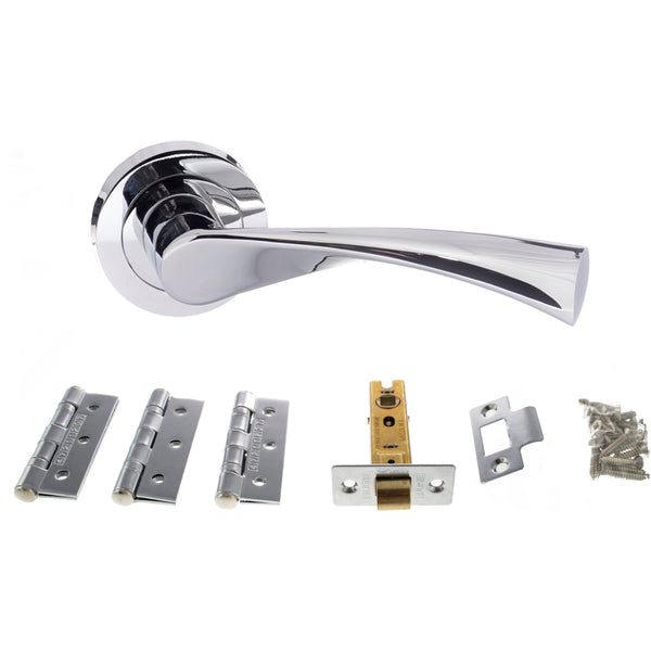 Atlantic Colorado Dorpac (2.5" Latch, 3"x2" Hingesx3) - Polished Chrome - ADPS34RPC25