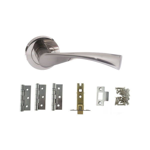 Atlantic Colorado Dorpac (2.5" Latch, 3"x2" Hingesx3) - Satin Nickel - ADPS34RSN25